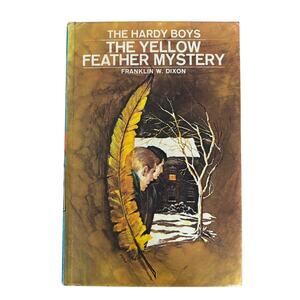 VTG 1971 Hardy Boys #33 Yellow Feather Mystery Book by Franklin W. Dixon, HC